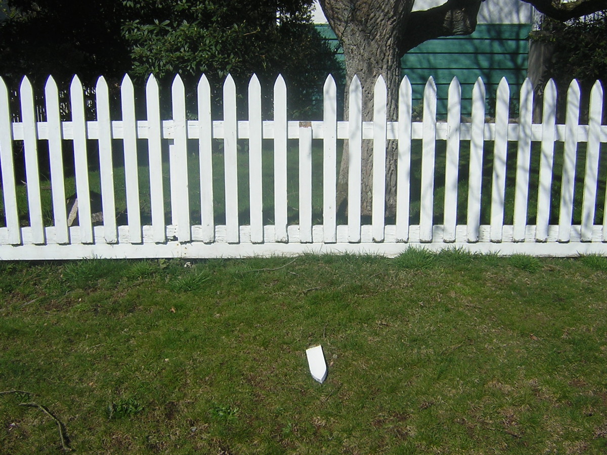 wood fence installation